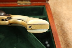 Cased Civil War-Era Colt Model 1851 Navy .36 Cal Percussion Revolver w/ Pearl 1863 Antique - 17