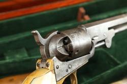 Cased Civil War-Era Colt Model 1851 Navy .36 Cal Percussion Revolver w/ Pearl 1863 Antique - 23