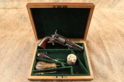 Colt Model 1855 Root Sidehammer Model 2 .28 Caliber Single Action Revolver & Fitted Case 1860 Antique - 2