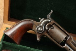 Colt Model 1855 Root Sidehammer Model 2 .28 Caliber Single Action Revolver & Fitted Case 1860 Antique - 3