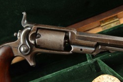 Colt Model 1855 Root Sidehammer Model 2 .28 Caliber Single Action Revolver & Fitted Case 1860 Antique - 4