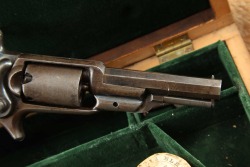 Colt Model 1855 Root Sidehammer Model 2 .28 Caliber Single Action Revolver & Fitted Case 1860 Antique - 5
