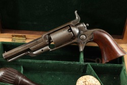 Colt Model 1855 Root Sidehammer Model 2 .28 Caliber Single Action Revolver & Fitted Case 1860 Antique - 6