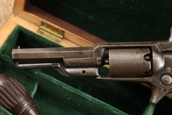 Colt Model 1855 Root Sidehammer Model 2 .28 Caliber Single Action Revolver & Fitted Case 1860 Antique - 7