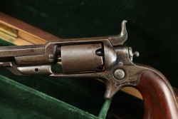 Colt Model 1855 Root Sidehammer Model 2 .28 Caliber Single Action Revolver & Fitted Case 1860 Antique - 8