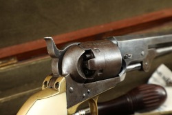 Cased Colt Model 1851 Navy .36 Cal Percussion Cap & Ball Revolver w/ Ivory 1861 Antique - 20