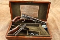 Cased Colt Model 1862 Police Pocket .36 Cal Percussion Cap Ball 6.5&rdquo; Revolver 1867 Antique - 2