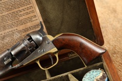 Cased Colt Model 1862 Police Pocket .36 Cal Percussion Cap Ball 6.5&rdquo; Revolver 1867 Antique - 9
