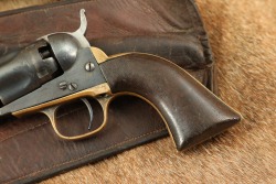Colt Model 1862 Police Pocket .36 Cal Percussion Cap Ball Revolver & Holster Antique - 7