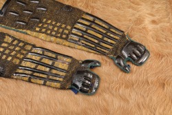 Antique 1860s Late Edo Period Japanese Kote Hand & Forearm Samurai Armor - 2