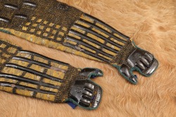 Antique 1860s Late Edo Period Japanese Kote Hand & Forearm Samurai Armor - 5