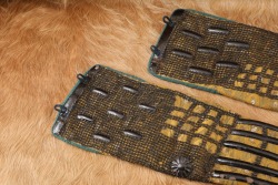 Antique 1860s Late Edo Period Japanese Kote Hand & Forearm Samurai Armor - 14