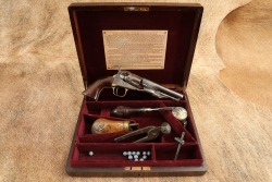 Cased Colt Model 1862 Police Pocket .36 Cal Percussion Cap Ball 4.5&rdquo; Revolver 1863 Antique - 2