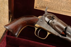 Cased Colt Model 1862 Police Pocket .36 Cal Percussion Cap Ball 4.5&rdquo; Revolver 1863 Antique - 3
