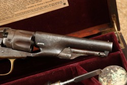 Cased Colt Model 1862 Police Pocket .36 Cal Percussion Cap Ball 4.5&rdquo; Revolver 1863 Antique - 5