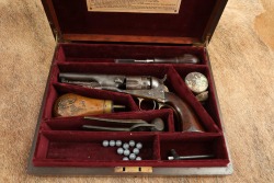 Cased Colt Model 1862 Police Pocket .36 Cal Percussion Cap Ball 4.5&rdquo; Revolver 1863 Antique - 24
