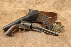 Colt Model 1860 Army .44 Cal Post Civil War Cap & Ball Revolver & Rig 1870 Antique - 4