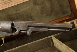Cased Manhattan Arms .36 Cal Series III Percussion Navy Revolver, Antique - 5