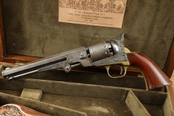 Cased Manhattan Arms .36 Cal Series III Percussion Navy Revolver, Antique - 6