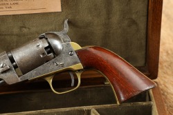 Cased Manhattan Arms .36 Cal Series III Percussion Navy Revolver, Antique - 9
