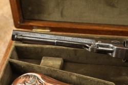 Cased Manhattan Arms .36 Cal Series III Percussion Navy Revolver, Antique - 10