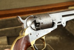 Cased Manhattan Arms .36 Cal Series III Percussion Navy Revolver, Antique - 19