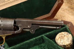 Cased Manhattan Arms .36 Cal Navy & Colt Model 1849 Pocket .31 Cal Percussion Cap & Ball Revolvers Antique - 3