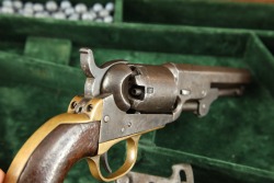 Cased Manhattan Arms .36 Cal Navy & Colt Model 1849 Pocket .31 Cal Percussion Cap & Ball Revolvers Antique - 8