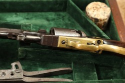 Cased Manhattan Arms .36 Cal Navy & Colt Model 1849 Pocket .31 Cal Percussion Cap & Ball Revolvers Antique - 9