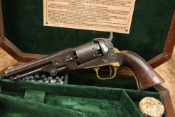 Cased Manhattan Arms .36 Cal Navy & Colt Model 1849 Pocket .31 Cal Percussion Cap & Ball Revolvers Antique - 16