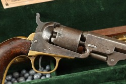 Cased Manhattan Arms .36 Cal Navy & Colt Model 1849 Pocket .31 Cal Percussion Cap & Ball Revolvers Antique - 31