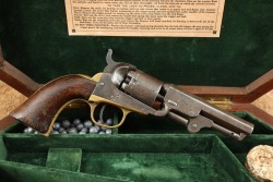 Cased Manhattan Arms .36 Cal Navy & Colt Model 1849 Pocket .31 Cal Percussion Cap & Ball Revolvers Antique - 34