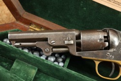 Cased Manhattan Arms .36 Cal Navy & Colt Model 1849 Pocket .31 Cal Percussion Cap & Ball Revolvers Antique - 39