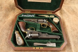 Cased Manhattan Arms .36 Cal Navy & Colt Model 1849 Pocket .31 Cal Percussion Cap & Ball Revolvers Antique - 43