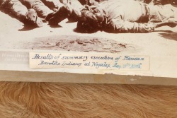 Antique 1895 &ldquo;Results of Summary Execution of Mexican Bandits Indians at Nogales&rdquo; Old West Photo - 7
