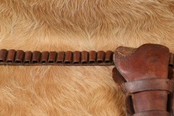 Antique 1890s George Tritch Hardware Colt SAA 7.5&rdquo; Revolver &ldquo;Mexican Loop&rdquo; Pistol Holster & Belt Rig - 4