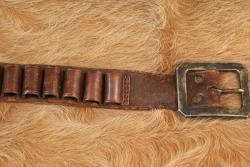 Antique 1890s George Tritch Hardware Colt SAA 7.5&rdquo; Revolver &ldquo;Mexican Loop&rdquo; Pistol Holster & Belt Rig - 7