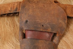Antique 1890s George Tritch Hardware Colt SAA 7.5&rdquo; Revolver &ldquo;Mexican Loop&rdquo; Pistol Holster & Belt Rig - 19