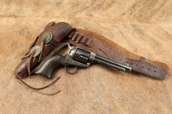 Colt 1st Generation Single Action Army SAA 5 1/2&Prime; .38 Cal. Revolver & Rig, 1904 C&R - 3