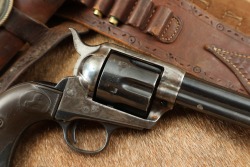 Colt 1st Generation Single Action Army SAA 5 1/2&Prime; .38 Cal. Revolver & Rig, 1904 C&R - 5