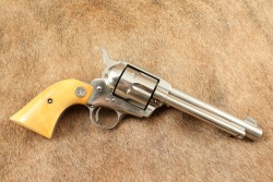 Last Serial Number 1st Generation Colt Single Action Army Nickel 5 1/2" .38 Special Revolver 1940 C&R
