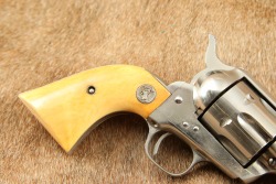 Last Serial Number 1st Generation Colt Single Action Army Nickel 5 1/2" .38 Special Revolver 1940 C&R - 2