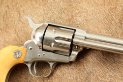 Last Serial Number 1st Generation Colt Single Action Army Nickel 5 1/2" .38 Special Revolver 1940 C&R - 3
