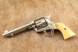 Last Serial Number 1st Generation Colt Single Action Army Nickel 5 1/2" .38 Special Revolver 1940 C&R - 5