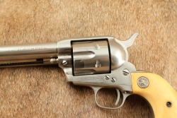 Last Serial Number 1st Generation Colt Single Action Army Nickel 5 1/2" .38 Special Revolver 1940 C&R - 7