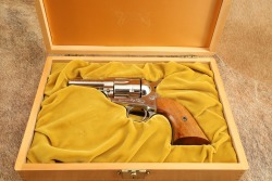 1 of 25 Factory Nickel Colt 2nd Gen Sheriff's Model Single Action Army .45 Revolver, Letter 1960 C&R - 22