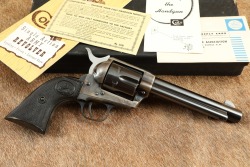 First Year Colt 2nd Generation Single Action Army .38 Special 5.5" SAA Revolver & Box 1956 C&R