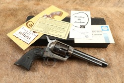 First Year Colt 2nd Generation Single Action Army .38 Special 5.5" SAA Revolver & Box 1956 C&R - 2