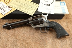 First Year Colt 2nd Generation Single Action Army .38 Special 5.5" SAA Revolver & Box 1956 C&R - 6