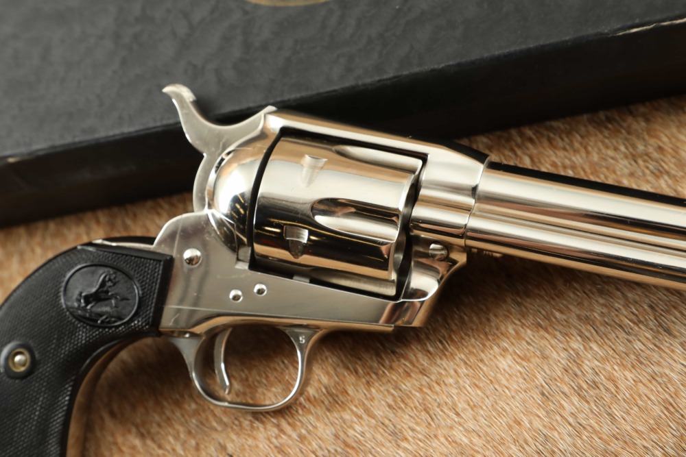 Colt 2nd Generation Single Action Army Factory Nickel .45 4.75